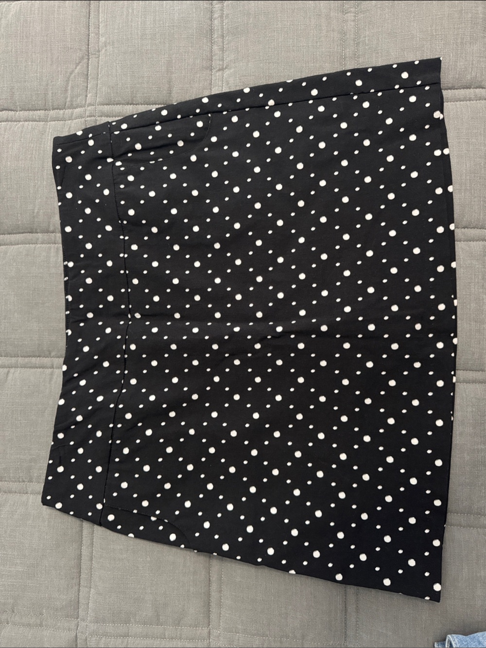 Black Polka Dot Mini Skort- Classic Dot Print